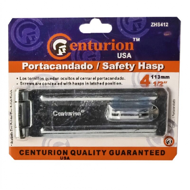 Haute Qualité Safety Hasp & Staple époxy Noir & Zinc Plaqué 